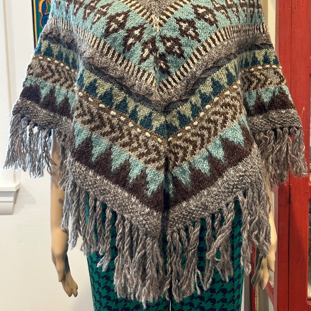 Sundance Lost Horizons 100% Wool Mila Poncho OS NWT - Picture 2 of 5